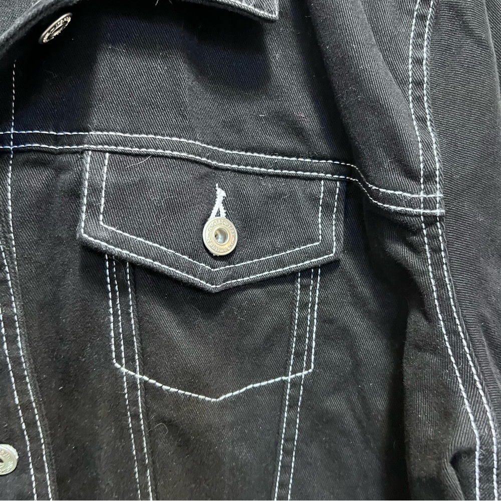 North Reflections Black Denim Jacket Size XL - Picture 4 of 6